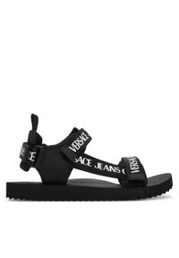 Versace Jeans Couture Sandały 80YA3S7B ZS630 Czarny. Kolor: czarny. Materiał: materiał #1