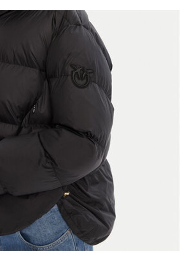 Pinko - PINKO Kurtka puchowa Giza Czarny Regular Fit. Kolor: czarny. Materiał: syntetyk