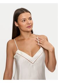 Simone Pérèle Koszulka piżamowa Nocturne 17F900 Écru Comfort Fit. Materiał: jedwab