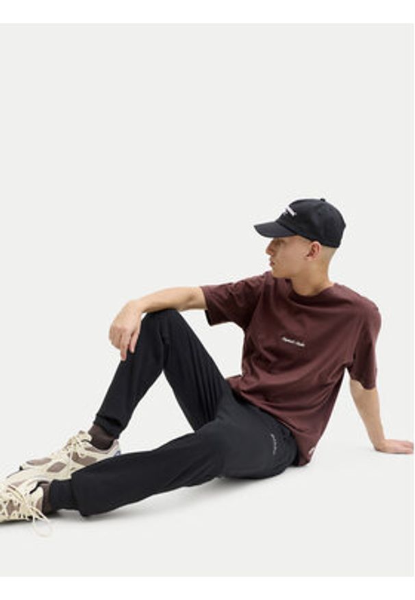 Jack & Jones Spodnie dresowe Gordon 12288641 Czarny Regular Fit. Kolor: czarny. Materiał: bawełna