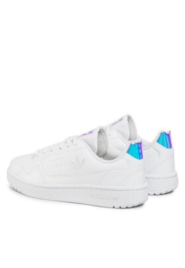 Adidas - adidas Sneakersy Ny 90 J FY9841 Biały. Kolor: biały. Materiał: skóra