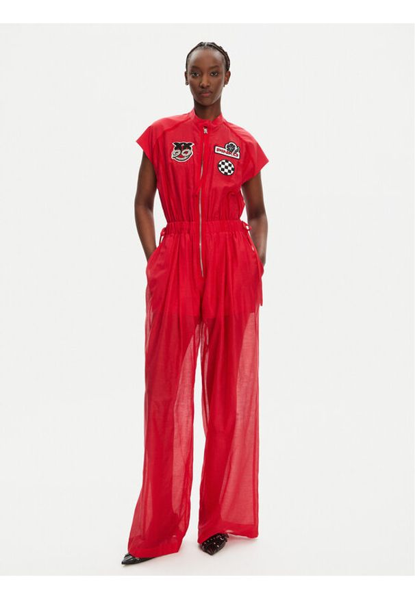 Pinko - PINKO Kombinezon Miguel 105239 A2M7 Czerwony Regular Fit. Kolor: czerwony. Materiał: bawełna