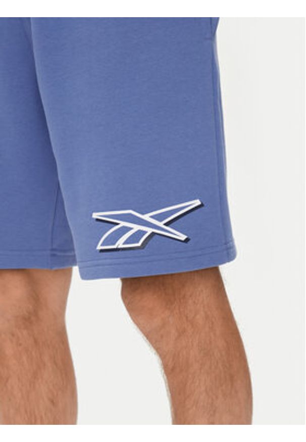 Reebok Szorty sportowe Vector Pack Ri Logo 100202404 Niebieski Regular Fit. Kolor: niebieski. Materiał: syntetyk, bawełna. Styl: sportowy