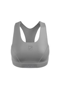 Biustonosz dla kobiet Givova Basic. Kolor: szary. Materiał: poliester, elastan. Sport: fitness #1