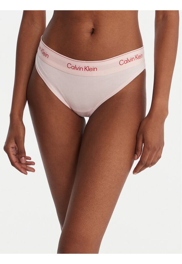 Calvin Klein Underwear Stringi LV00QF8518 Różowy. Kolor: różowy. Materiał: bawełna