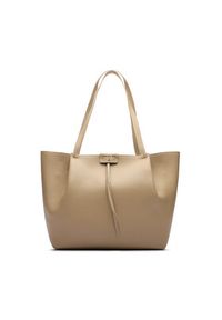 Patrizia Pepe Torebka CB8896/L001-B775 Beżowy. Kolor: beżowy. Materiał: skórzane