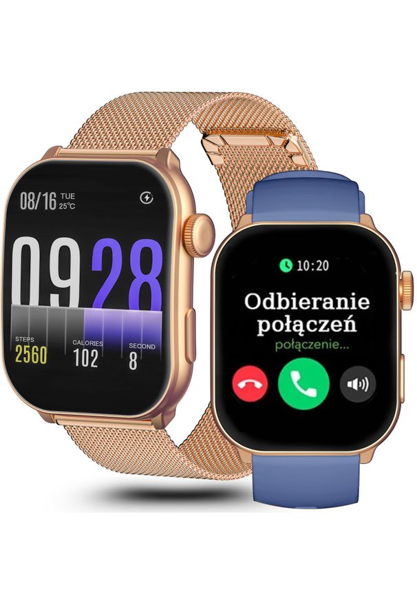 Gravity - Zegarek SMARTWATCH GRAVITY GT28-8 RG/RG/BU. Rodzaj zegarka: smartwatch