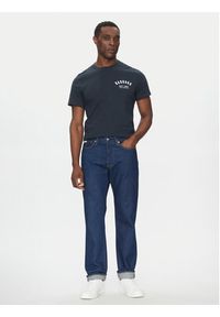 Barbour T-Shirt Preppy MTS0502NY31 Granatowy Tailored Fit. Kolor: niebieski. Materiał: bawełna