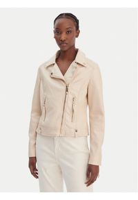 Rinascimento Kurtka z imitacji skóry CFC0124666003 Beżowy Regular Fit. Kolor: beżowy. Materiał: skóra #1