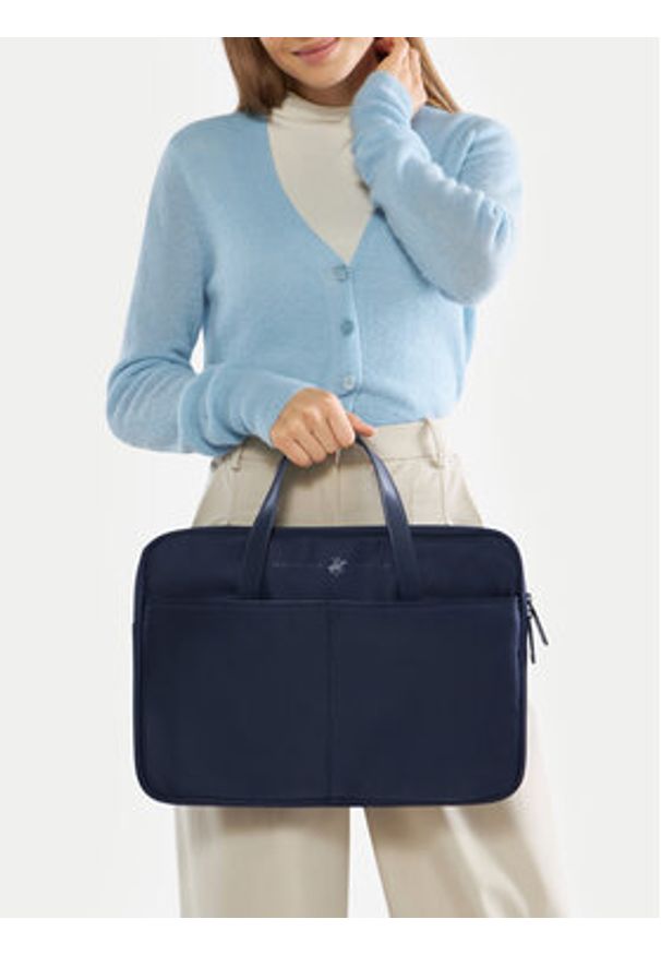 Beverly Hills Polo Club Torba na laptopa BHPC-K-027-06 Granatowy. Kolor: niebieski. Materiał: nylon, materiał