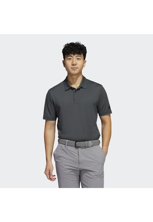 Adidas - Ottoman Stripe Polo Shirt. Typ kołnierza: polo. Kolor: czarny, szary, wielokolorowy. Materiał: materiał. Styl: sportowy