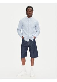 Tommy Jeans Koszula DM0DM20876 Niebieski Regular Fit. Kolor: niebieski. Materiał: len #5