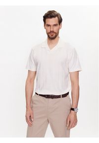 Pierre Cardin Polo 20774/000/2057 Écru Modern Fit. Typ kołnierza: polo. Materiał: bawełna