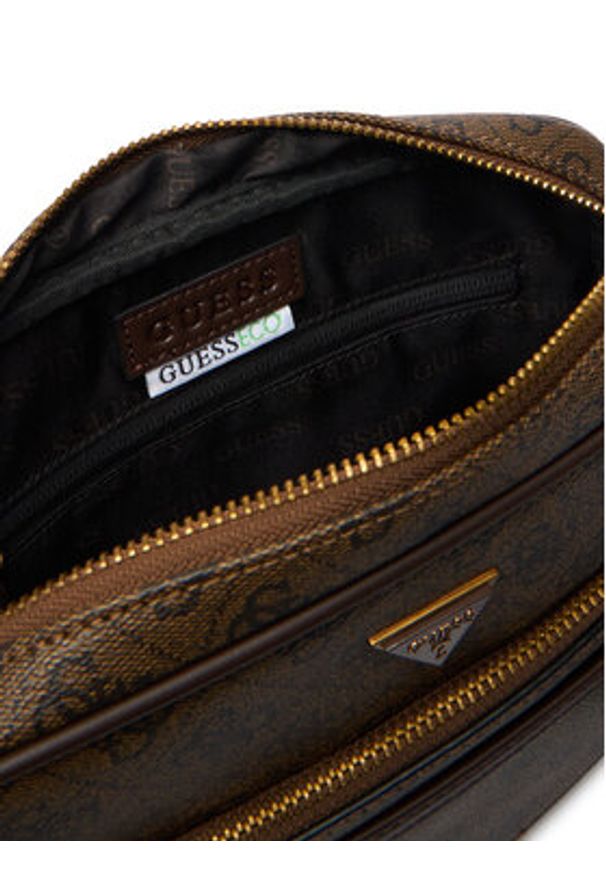Guess Saszetka HMMILO P5422 Brązowy. Kolor: brązowy. Materiał: skóra