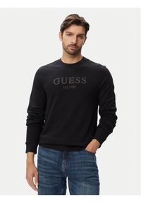 Guess Bluza M6YQ08 K4242 Czarny Slim Fit. Kolor: czarny. Materiał: bawełna #1