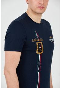 Aeronautica Militare - AERONAUTICA MILITARE Granatowy t-shirt Frecce Tricolori Short Sleeve. Kolor: niebieski #6