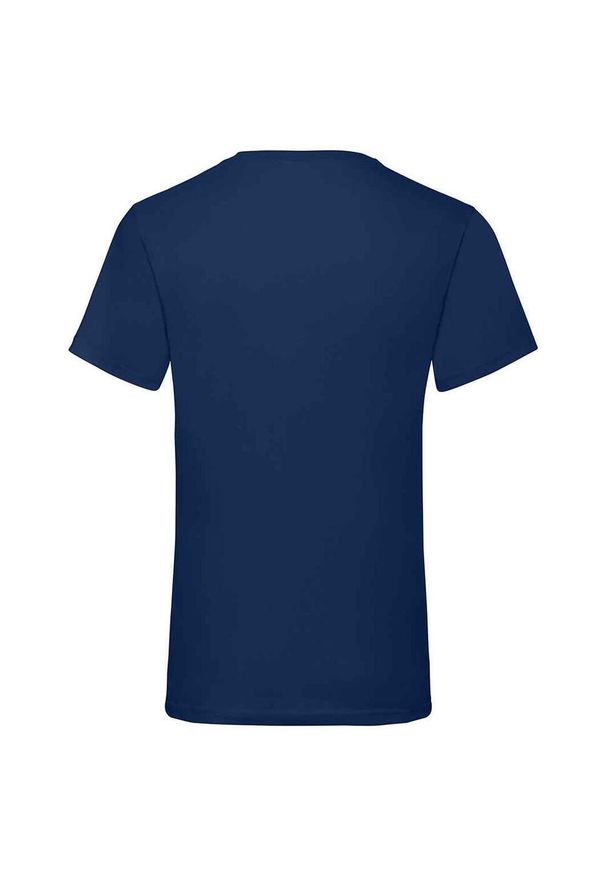 FRUIT OF THE LOOM - Koszulka Unisex Dla Dorosłych Z Dekoltem W Szpic. Kolor: niebieski. Sport: turystyka piesza