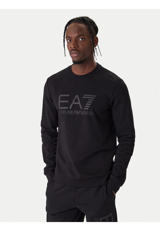 EA7 Emporio Armani Bluza 7M002278 AF22266 MC005 Czarny Regular Fit. Kolor: czarny. Materiał: bawełna