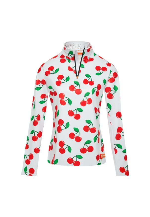 GARETH & LUCAS - Bluza narciarska Damska Gareth & Lucas The One Hundred and Nine. Kolor: czerwony, biały, wielokolorowy. Materiał: poliester, elastan. Sezon: zima. Sport: narciarstwo