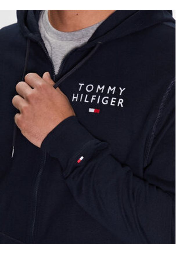 TOMMY HILFIGER - Tommy Hilfiger Bluza UM0UM02879 Granatowy Regular Fit. Kolor: niebieski. Materiał: bawełna, syntetyk