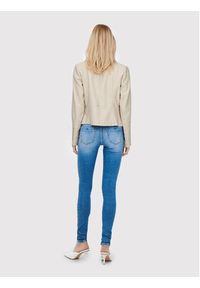 only - ONLY Kurtka z imitacji skóry Gemma 15153079 Beżowy Regular Fit. Kolor: beżowy. Materiał: skóra, wiskoza