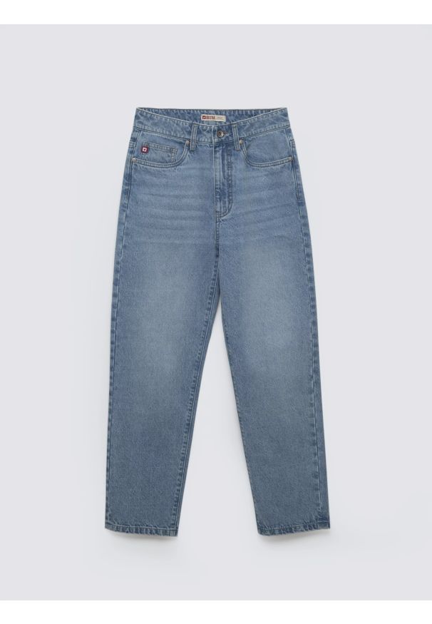 Big-Star - Jeansy chłopięce loose niebieskie Zacky 209. Okazja: na co dzień. Stan: podwyższony. Kolor: niebieski. Materiał: jeans. Styl: casual, vintage, klasyczny, elegancki