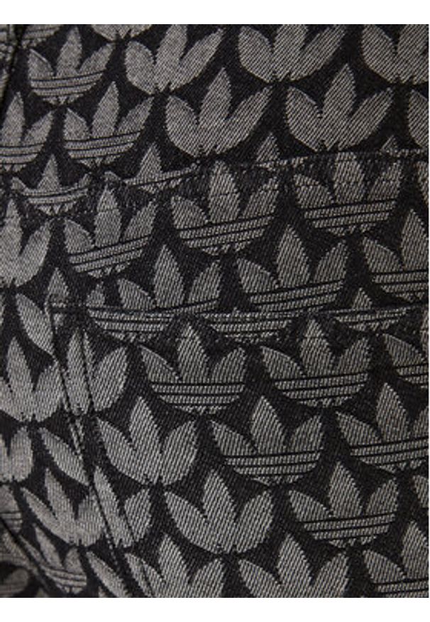 Adidas - adidas Jeansy Monogram KC6380 Szary Loose Fit. Kolor: szary