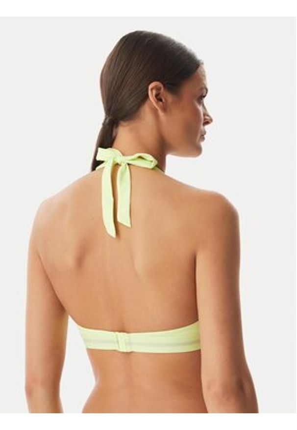 TOMMY HILFIGER - Tommy Hilfiger Góra od bikini UW0UW06358 Żółty jasny. Kolor: żółty. Materiał: syntetyk
