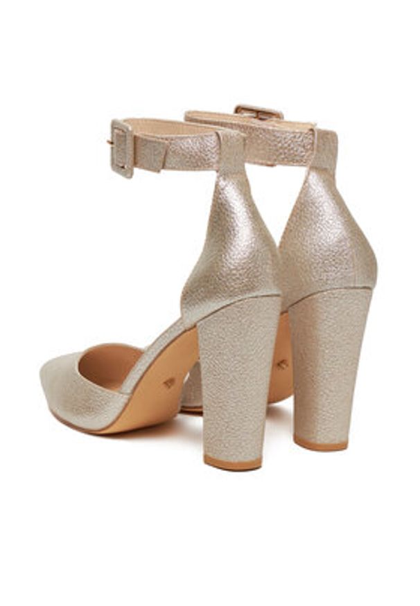 DeeZee Czółenka K539A Złoty. Kolor: złoty. Materiał: materiał