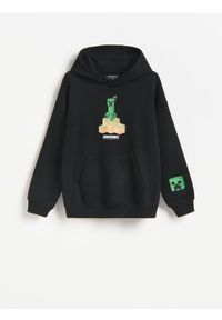 Reserved - Bluza Minecraft - czarny. Kolor: czarny. Materiał: bawełna, dzianina #1