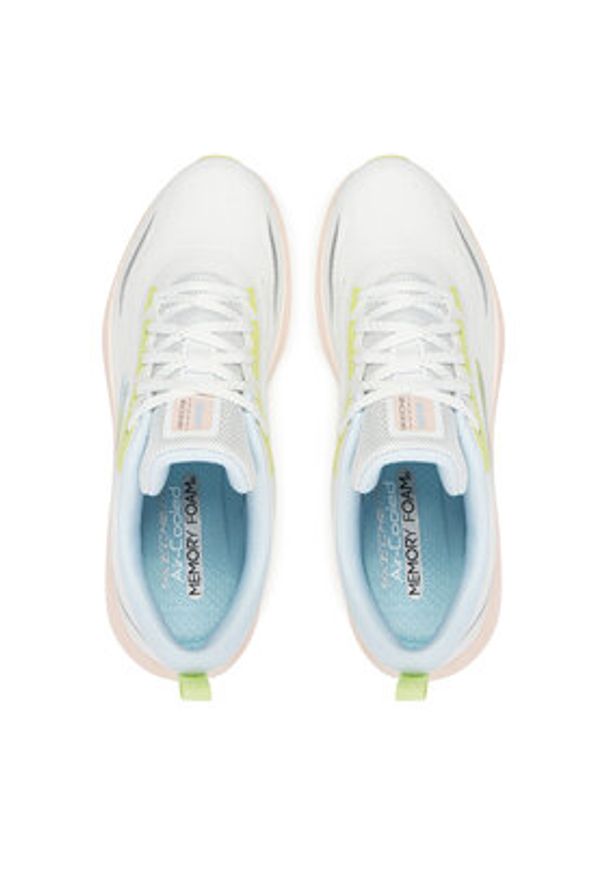 skechers - Skechers Sneakersy Vapor Foam Smooth Ride 150028/WMLT Biały. Kolor: biały. Materiał: materiał