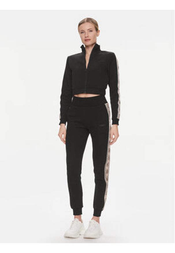 Guess Bluza V3RQ12 KB3P2 Czarny Regular Fit. Kolor: czarny. Materiał: syntetyk, bawełna
