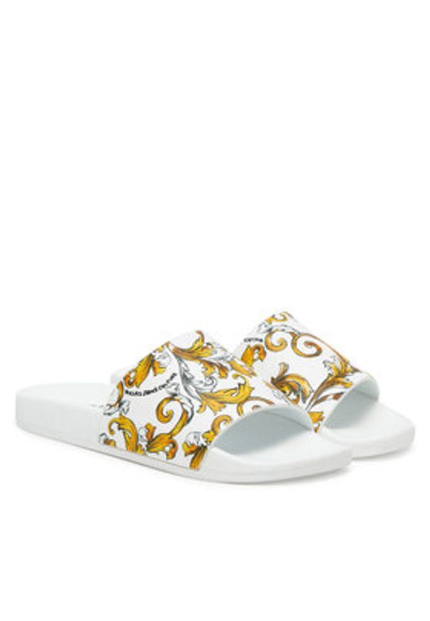 Versace Jeans Couture Klapki 78VA3SQ3 Biały. Kolor: biały