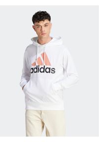 Adidas - adidas Bluza Essentials Logo IJ8573 Biały Regular Fit. Kolor: biały. Materiał: bawełna #1