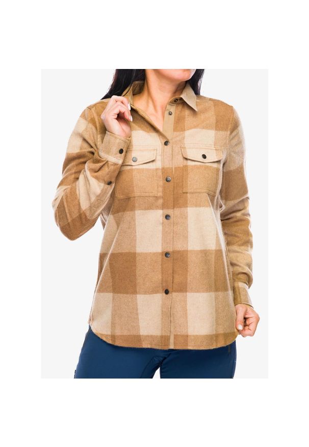 Fjällräven - Koszula turystyczna damska Fjallraven Canada Shirt. Okazja: na co dzień. Kolor: beżowy. Styl: casual