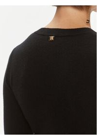 Pinko Sweter Puzzola 101929 A16Z Czarny Regular Fit. Kolor: czarny. Materiał: wełna #3