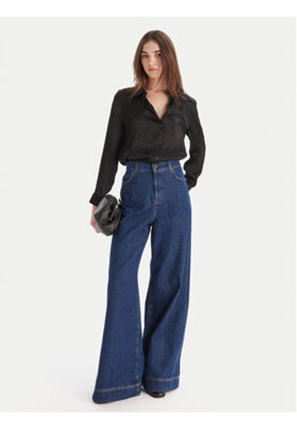 Marella Koszula Matita 2525116091 Czarny Regular Fit. Kolor: czarny. Materiał: syntetyk