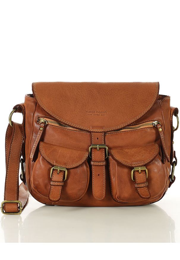 Torebka damska MARCO MAZZINI v149b camel. Sezon: lato, jesień. Materiał: skórzane. Styl: vintage, elegancki, casual. Rodzaj torebki: na ramię