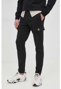 Calvin Klein Jeans spodnie męskie kolor czarny proste. Kolor: czarny