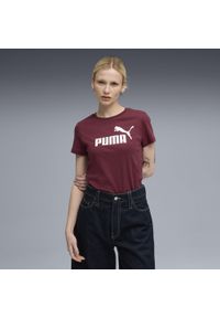 Puma - Damska koszulka z logo ESS No. 1 PUMA Ruby Shimmer Red. Kolor: czerwony. Sport: fitness