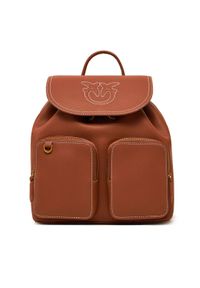 Pinko - PINKO Plecak Carrie Backpack PE 25 PLTT 104351 A1LF Brązowy. Kolor: brązowy. Materiał: skóra #1