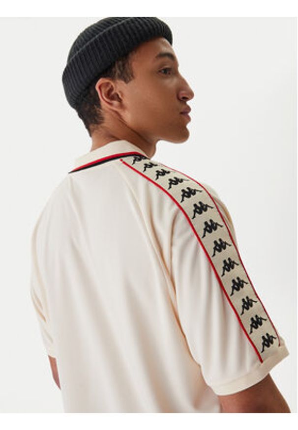 Kappa Koszulka techniczna Banda Stafen 222 38254UW Écru Comfort Fit. Materiał: syntetyk