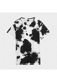 outhorn - T-shirt oversize z nadrukiem damski. Okazja: na co dzień. Materiał: bawełna, materiał. Wzór: nadruk. Styl: sportowy, casual #5