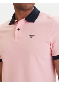 Barbour Polo Lynmouth MML1449PI95 Różowy jasny Regular Fit. Typ kołnierza: polo. Kolor: różowy. Materiał: bawełna #4