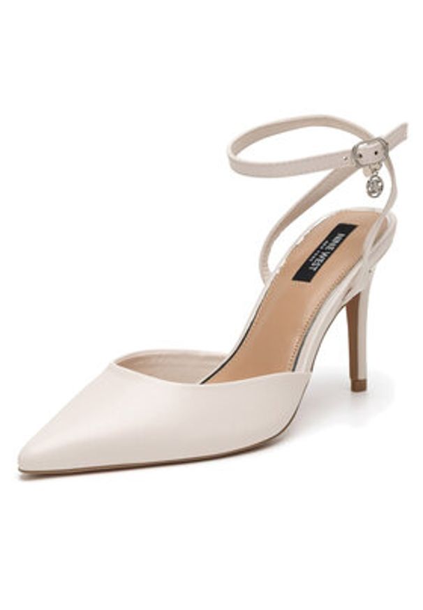 Nine West Szpilki CD23029-3 Biały. Kolor: biały. Materiał: materiał, syntetyk. Obcas: na szpilce