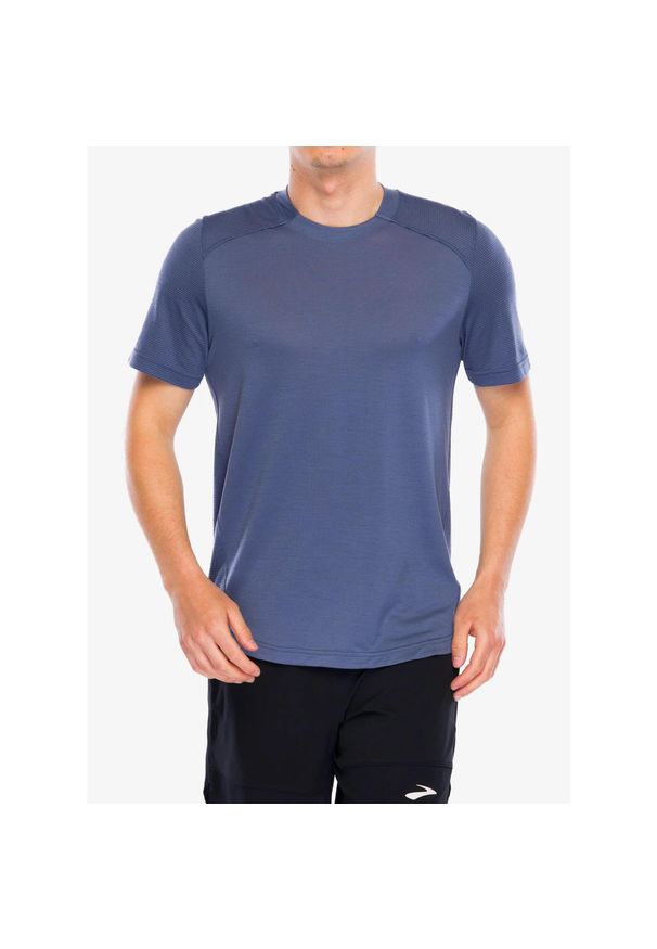 Koszulka treningowa męska Smartwool Active Mesh Short Sleeve Tee. Kolor: niebieski. Materiał: mesh. Sport: fitness