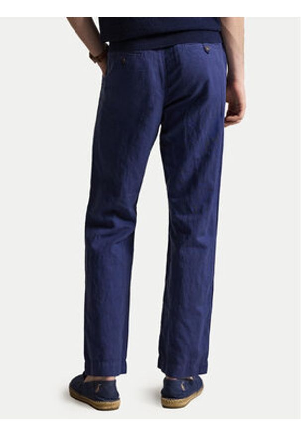 Polo Ralph Lauren Spodnie materiałowe 710A13235002 Granatowy Classic Fit. Kolor: niebieski. Materiał: bawełna
