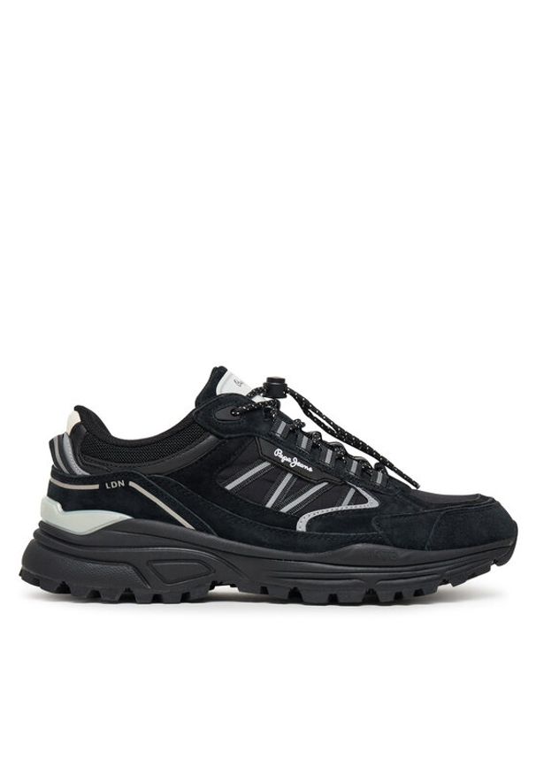 Pepe Jeans Sneakersy Darren Earth M PMS600010 Czarny. Kolor: czarny. Materiał: zamsz, skóra