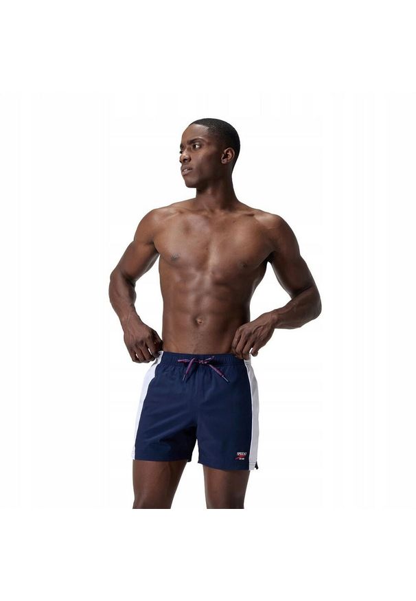 Speedo - Męskie Spodenki Kąpielowe Volley. Kolor: niebieski. Styl: sportowy