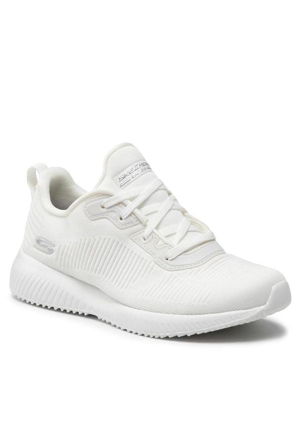 skechers - Buty damskie SKECHERS Bobs Sport Squad Tough Talk. Kolor: biały. Model: Skechers Sport. Sport: turystyka piesza
